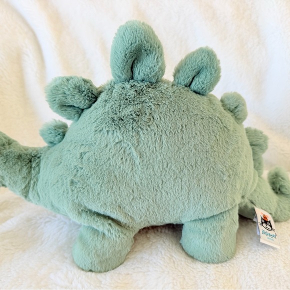 Jellycat Fossilly Stegosaurus Green Plush Dinosaur - Retired - Medium - Picture 7 of 15